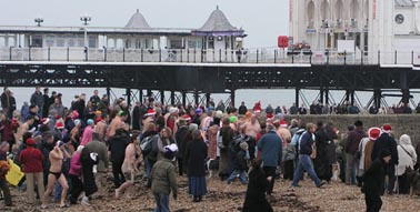 Bad weather predicted for Brighton beach on Christmas day