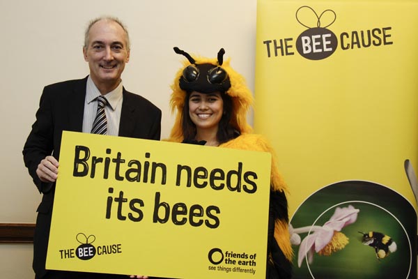‘Friends of the Earth’ bee goes to Parliament