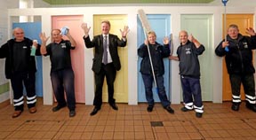 Council cleansers clean up at the Loo of the Year Awards 2013