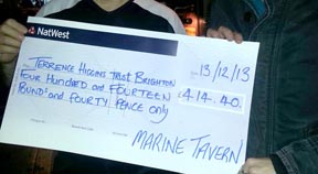 Thank you Marine Tavern from THT