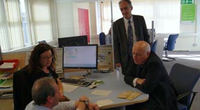 Secretary of State visits Hove Job Centre