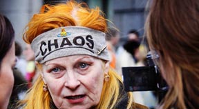Vivienne Westwood supports Caroline Lucas MP against fracking charges