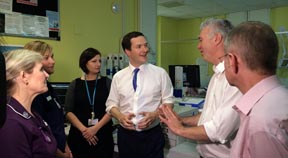 George Osborne visits Brighton’s Royal Sussex County Hospital