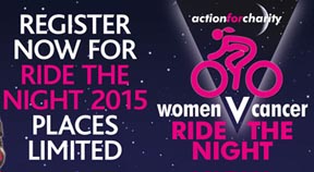 Registrations open for Women V Cancer ‘Ride the Night’ 2015