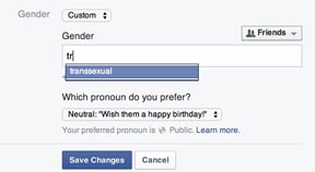 Facebook UK announces new custom gender option