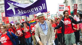 Stonewall celebrate at London Pride
