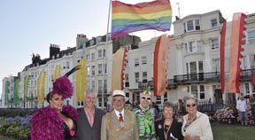 Mayor raises the rainbow flag to launch Brighton Pride celebrations