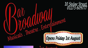 Curtain rises on Bar Broadway this evening