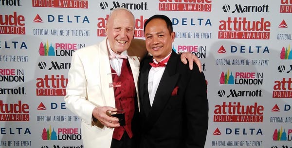‘Oldest Gay in the Village’ recognised at Attitude Pride Awards