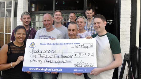 Marine Tavern smash fundraising target for Rockinghorse
