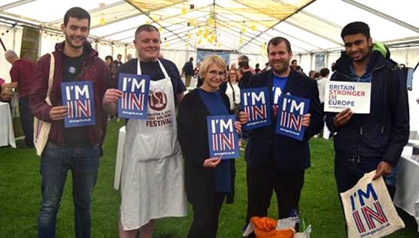 Brighton foodies support Stronger in Europe Campaign