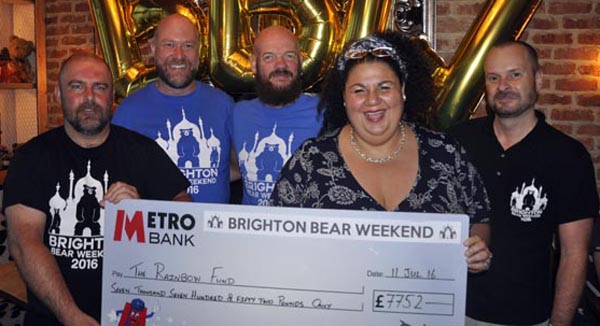 Brighton Bear Weekend raise record amount for Rainbow Fund
