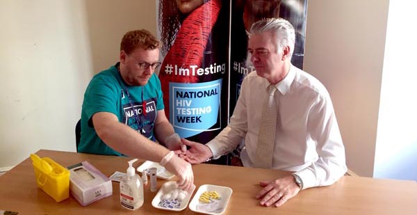 Brighton Kemptown MP tests for HIV at start of National HIV Testing Week