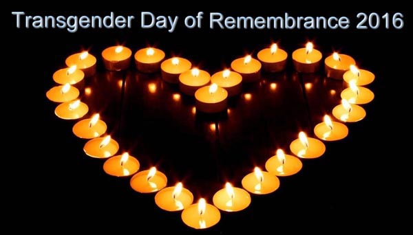 Today is Transgender Day of Remembrance