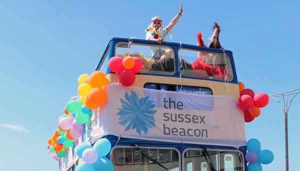 Local businesses raise over £4,600 for The Sussex Beacon during Pride week