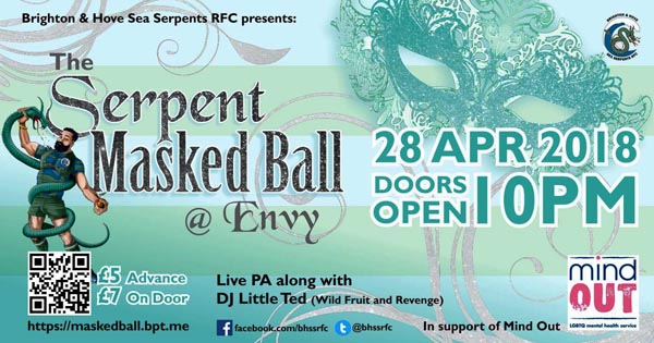 Sea Serpents fundraising Masked Ball @Envy
