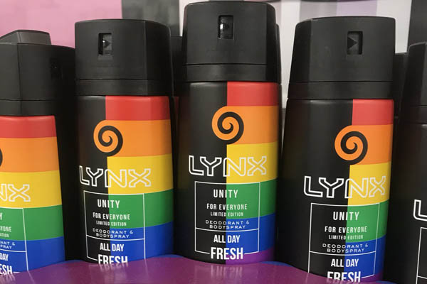 Lynx partnership with Brighton Pride to benefit Rainbow Fund