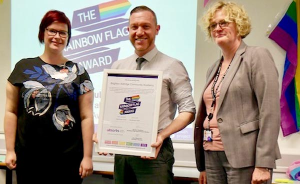 Local schools achieve award for outstanding LGBT+ work