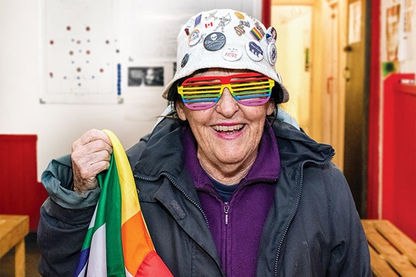 The little giant Elaine Evans has been supporting the LGBTQ+ community in a variety of ways for many years.