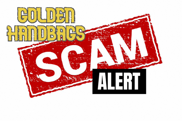 Golden Handbags email scam alert  headed “Golden Handbag Verification”