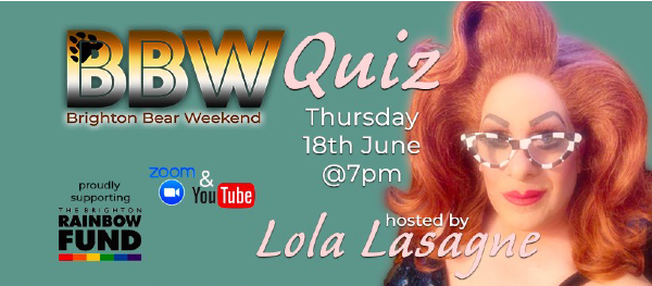 Brighton Bear Weekend Quiz with Lola Lasagne