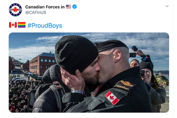 Twitter users flood #ProudBoys hashtag with images of #LGBTQ+ pride