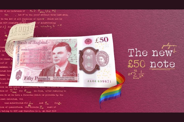 New £50 note to celebrate Alan Turing announced