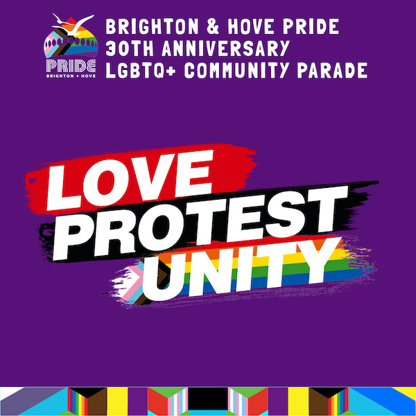 Brighton & Hove Pride to return for 30th Anniversary Celebrations in August 2022