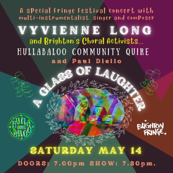Hullabaloo Quire to present ‘A Glass of Laughter’ with Vyvienne Long and LGBTQ+ singer-songwriter Paul Diello