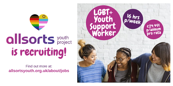 JOBS: Allsorts Youth Project seeks LGBT+ Youth Support Worker