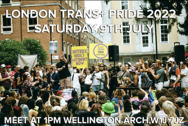 London Trans+ Pride to return on Saturday, July 9