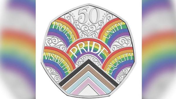 Royal Mint reveals plans for rainbow 50p coin to mark 50 years of the Pride movement in the UK