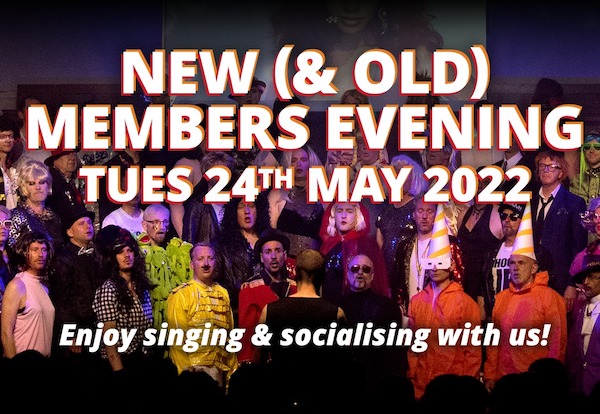 Brighton Gay Men’s Chorus announces new (and old) members’ evening on Tuesday, May 24
