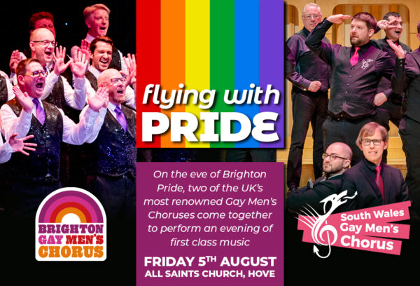Brighton Gay Men’s Chorus and South Wales Gay Men’s Chorus to join forces for ‘Flying With Pride’