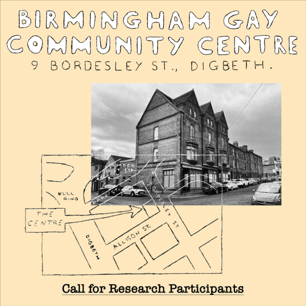 Researching the history of the Birmingham Gay Community Centre