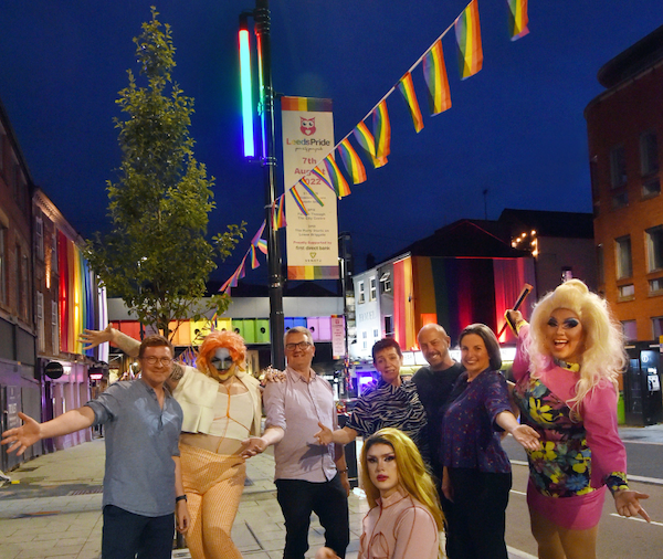 No shade: Lower Briggate lights up for the LGBTQ+ people of Leeds