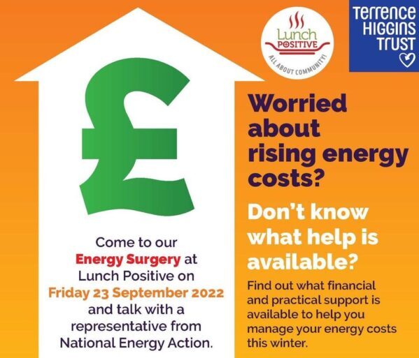 Lunch Positive and Terrence Higgins Trust to run Energy Surgery for people living with or affected by HIV