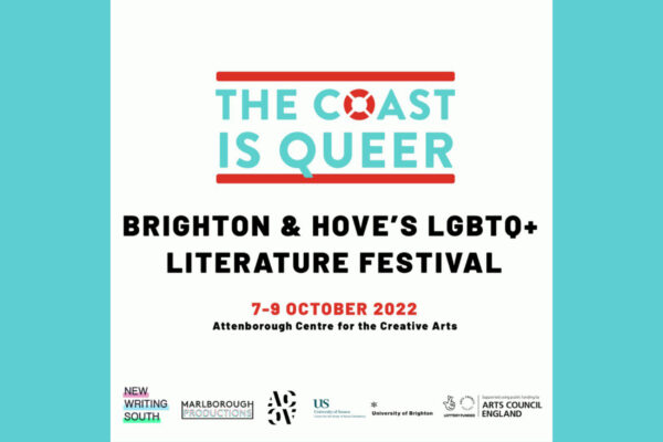 The Coast Is Queer, Brighton & Hove’s festival of LGBTQ+ writing, to return in October