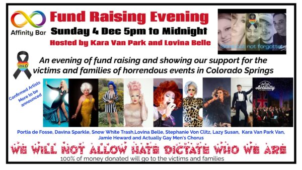 Affinity Bar Brighton to hold huge cabaret fundraiser for the victims and families of Club Q attack