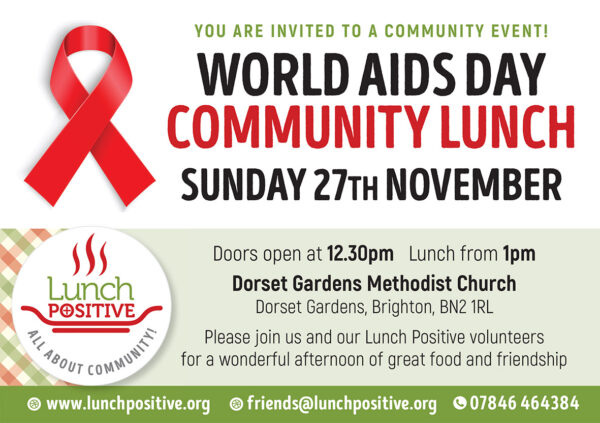 All invited to Lunch Positive’s  community lunch tomorrow