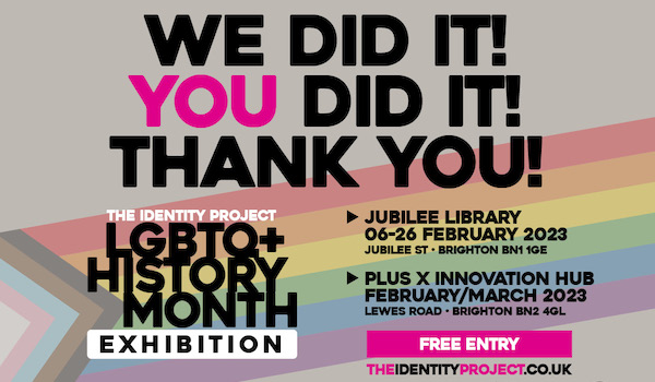 Chris Jepson achieves Kickstarter goal to bring The Identity Project to Brighton during LGBT+ History Month