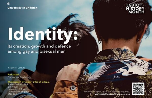 Public lecture at University of Brighton to explore shaping of identity through life challenges