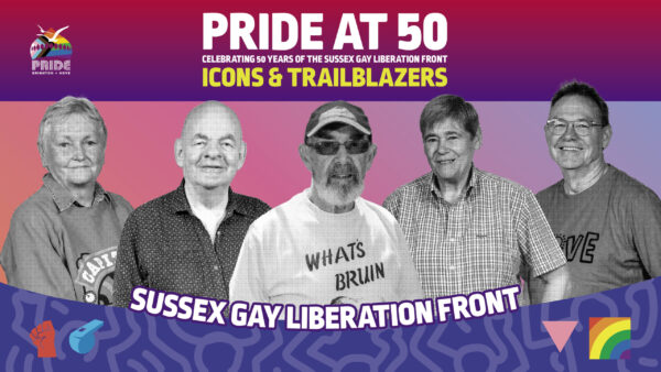 PRIDE AT 50 – Dare to Be Different campaign to celebrate the 50th anniversary of Brighton’s first Pride march