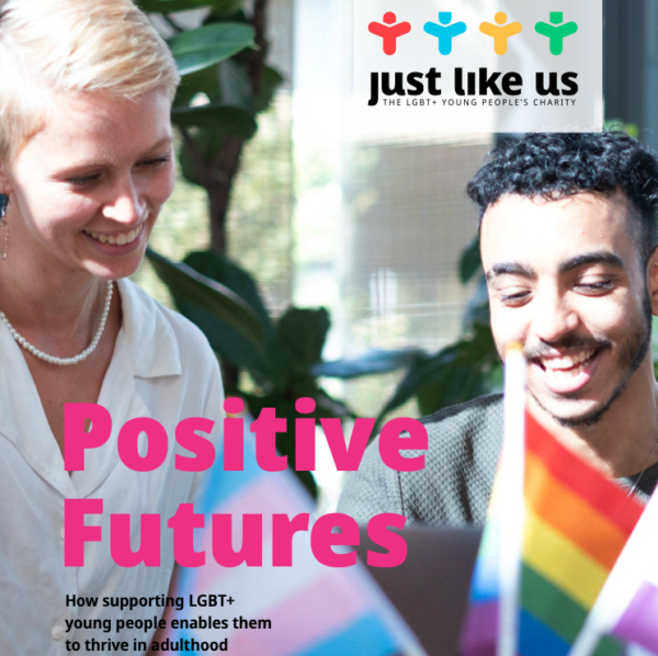 New report from LGBTQ+ young people’s charity finds support is key to LGBTQ+ young people’s success as adults
