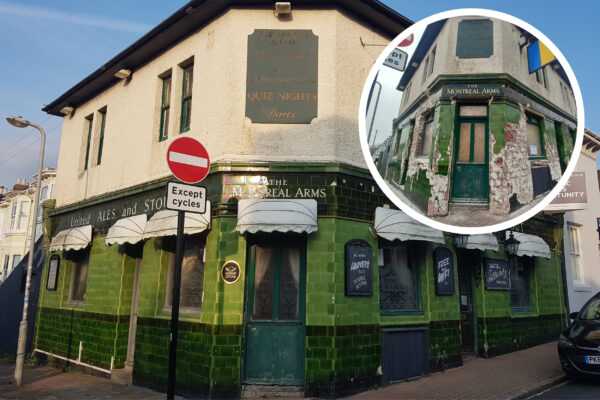 Owner of locally listed Brighton pub, the Montreal Arms, ordered to replace green, historic tiles