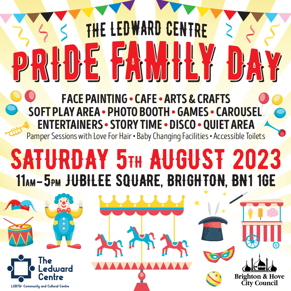 The Ledward Centre announces the return of Pride Family Day on Saturday, August 5