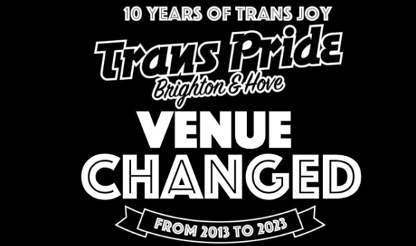 Trans Pride Brighton & Hove: venue for park event changed due to extreme weather conditions