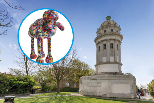 Sculpture, which is part of Martlets Hospice’s Shaun by the Sea art trail, is vandalised in Brighton