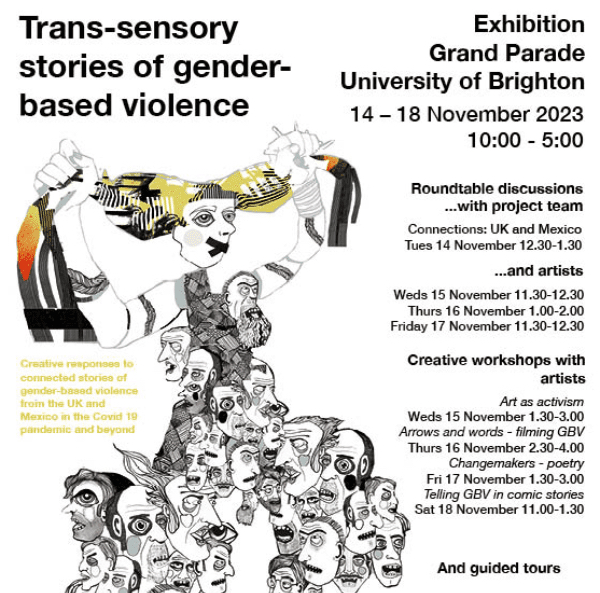 New exhibition – Trans-Sensory Storying of Gender-Based Violence – at University of Brighton’s Grand Parade Building