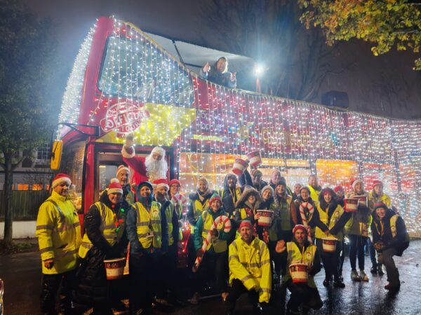 Santa Bus raises a huge £37,620 for local charities, including Brighton & Hove LGBTQ+ Switchboard and the Brighton Rainbow Fund